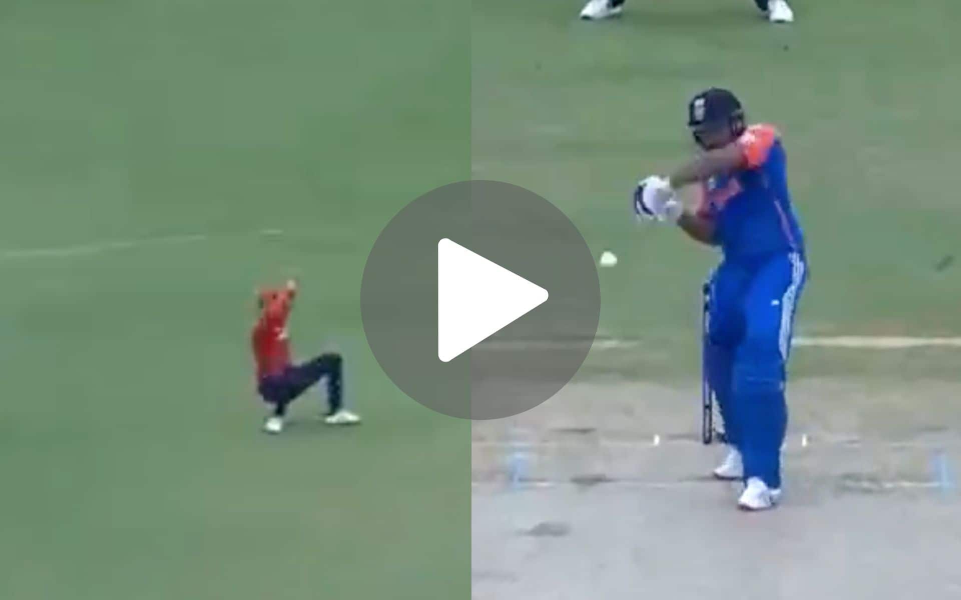 [Watch] Rohit Sharma Gets Dropped By Phil Salt On 5 As IND Captain Cuts Archer Fiercely
